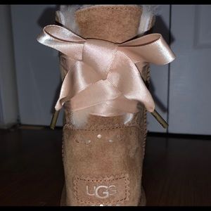UGG Shoes - Adorable satin bow uggs🤎 UGG Shoes - Adorable satin bow uggs🤎
